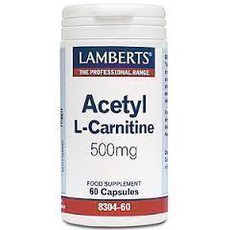 Lamberts Acetyl L-Carnitine 500mg 60caps.