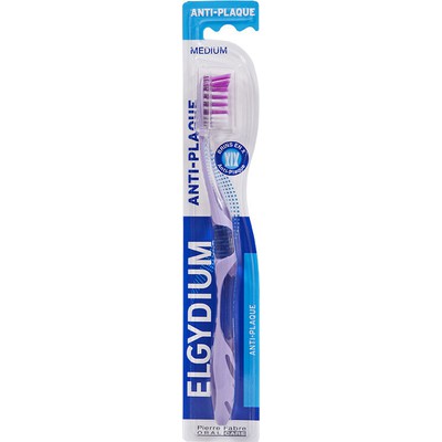 ELGYDIUM Antiplaque Toothbrush Medium ,Μέτρια Οδοντόβουρτσα Για Βαθύ Καθαρισμό