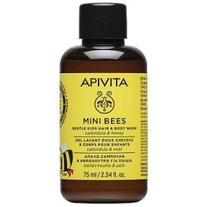 APIVITA Mini bees Παιδικό αφρόλουτρο & σαμπουάν 75