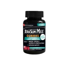 Forte Pharma XtraSlim Max Gummies Συμπλήρωμα Διατροφής Για Τον Περιορισμό Της Όρεξης & Απώλεια Βάρους 60 ζελεδάκια
