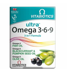 Vitabiotics Ultra Omega 3-6-9 Συμπλήρωμα Διατροφής