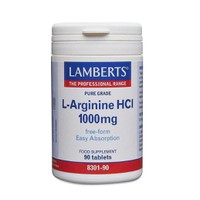 Lamberts L-Arginine HCl 1000mg 90 Ταμπλέτες.