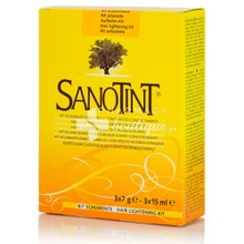 Sanotint Hair Lightening Kit - Ξανθιστικό Σετ, 3 x 15ml