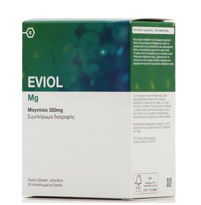 Eviol Magnesium 350mg, 30Caps