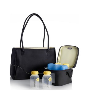 Medela Citystyle Breastfeeding Bag & 4 Bottles of 