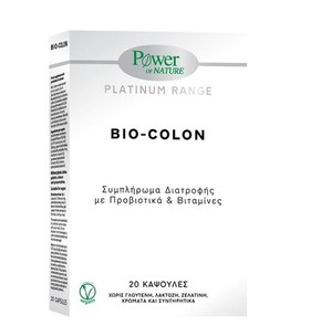 Power of Nature Platinum Biocolon, 20 Caps