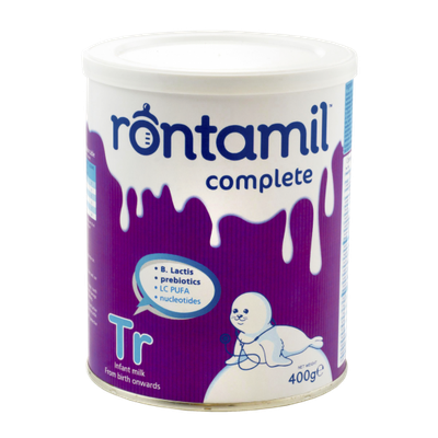 RONTAMIL TR Complete Βρεφικό Γάλα Σε Σκόνη Μερικώς Με Υδρολυμένη Πρωτεΐνη Ορού Γάλακτος Από Τη Γέννηση 400g