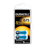 Duracell Hearing Aid Easy Tab 675 B6 - Μπαταρίες (