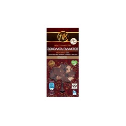 Healthy Bites Milk Chocolate With Cocoa Dietary Fiber Cranberry Raisins & Almonds 100gr