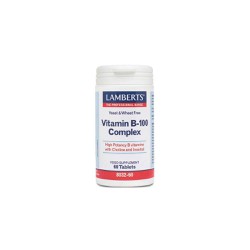 Lamberts Vitamin B-100 Complex Σύμπλεγμα Βιταμίνης B 60 ταμπλέτες