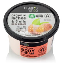 Organic Shop Body Cream Pink Lychee - Κρέμα Σώματος, 250ml