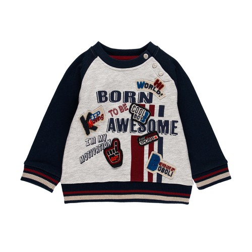 Fleece Sweatshirt Bicolour For Baby Boy (301059)