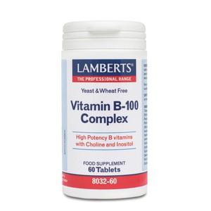 LAMBERTS Vitamin B-100 complex 60ταμπλέτες