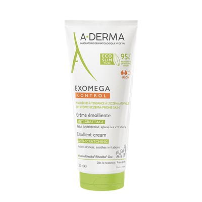 ADERMA Exomega Control Emollient Cream Μαλακτική Κρέμα, Για Δέρμα Με Τάση Ατοπίας Ή Είναι Πολύ Ξηρό 200ml