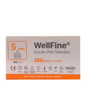 Ambitas WellFine Insulin Pen Needles 32g x 5mm 3ml