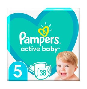 Pampers Active Baby Πάνες Μέγεθος 5 (11kg-16kg), 3