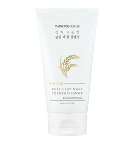 THANK YOU FARMER RICE PURE CLAY MASK TO FOAM CLEAN