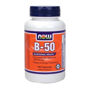 Now Foods B-50 Βιταμίνη Β (100 Κάψουλες)