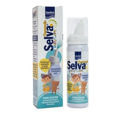 INTERMED Selva Chamomile Baby Care Ισότονο Ρινικό Spray Με Χαμομήλι & Πανθενόλη 150ml   