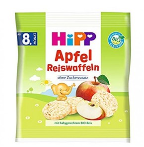 Hipp Ρυζογκοφρετάκια Μήλου 8ο+ μήνα, 30g