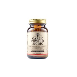 Solgar Garlic Powder 500mg Συμπλήρωμα Διατροφής Σκόρδο Ιδανικό Για Μείωση Της Υψηλής Πίεσης 90 φυτικές κάψουλες