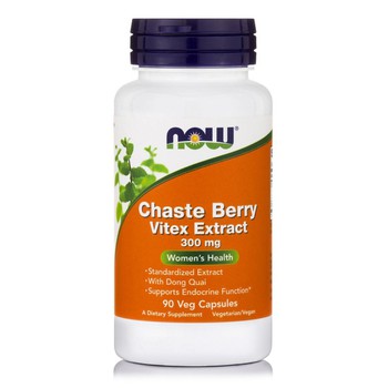 NOW FOODS CHASTE BERRY VITEX EXTRACT 300 MG 90 VEG