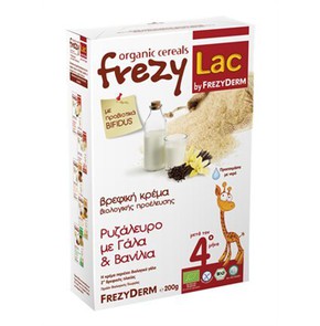 Frezylac Organic Rice Flour with Milk and Vanilla 
