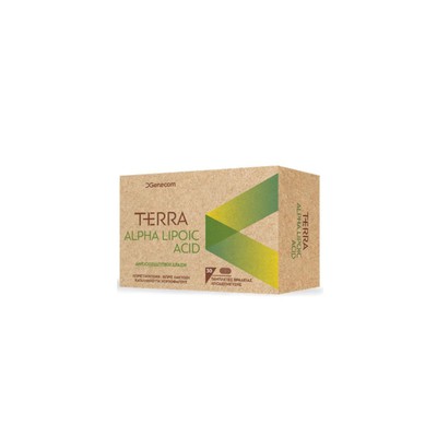GENECOM Terra Alpha Lipoic Acid Nutritional Supplement With Antioxidant Action x30 Tablets
