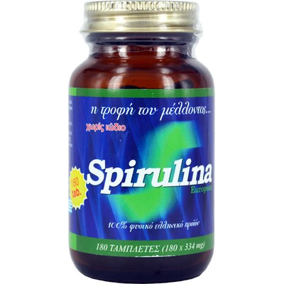 ALGAE Bio Spirulina 334mg Συμπλήρωμα Διατροφής Με Σπιρουλίνα Νιγρίτας Σερρών x180 Ταμπλέτες 
