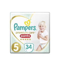 Pampers Premium Care Pants Μέγεθος 5 (12-17kg) 34 Πάνες-Βρακάκι