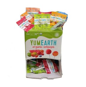 Yumearth Organic Lollipop with Fruits, 100pcs