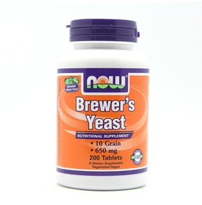 Now Foods Brewers Yeast 650 mg - 200 Tablets