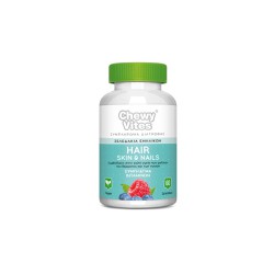 Vican Chewy Vites Adults Hair Skin & Nails Nutritional Supplement For Healthy Skin & Nails For Adults With Berry Flavor 60 jellies