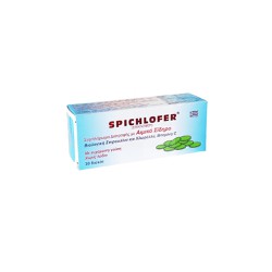 Medichrom Spichlofer Nutritional Supplement With Organic Spirulina & Iron To Stimulate Detoxification & Immune Boost 30 tablets