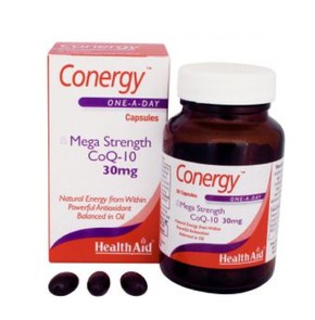 Health Aid Conergy Mega Strength CoQ-10 30mg 90 Ca