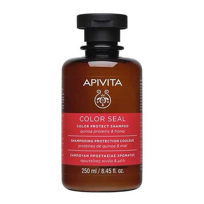 APIVITA  Color Seal Color Protect Shampoo Σαμπουάν Προστασίας Χρώματος Πρωτεΐνες Κινόα & Μέλι 250ml