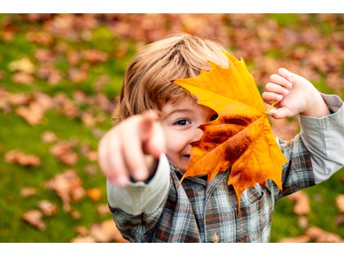 Как да се забавляваме на открито с малкото дете през есента
