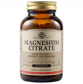 Solgar Magnesium Citrate 200mg  Μαγνήσιο για το Μυ