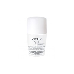 Vichy Deodorant 48h Sensitive Skin Roll-On Αποσμητική Φροντίδα Για Ευαίσθητες & Αποτριχωμένες Επιδερμίδες 50ml