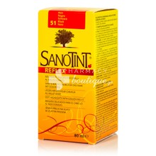 Sanotint Reflex 51 Black - Απαλή Χρωμολοσιόν, 80ml