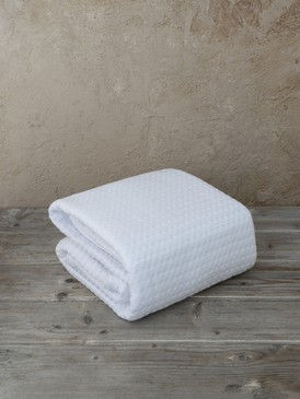 Piqué Blanket, Habit - White