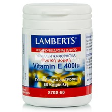 Lamberts Vitamin E Natural 400iu, 60caps (8708-60)