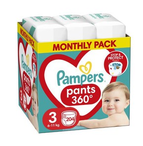 Pampers Pants Νο3 (6kg-11kg) Monthly Pack - 144 Pa