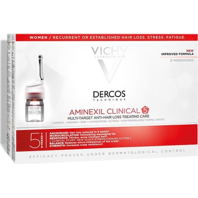 VICHY Dercos Aminexil Clinical 5 - Αγωγή για την Α