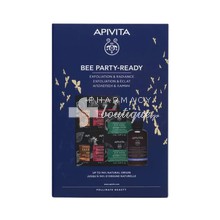 Apivita Σετ Bee Party-Ready - Face Scrub Apricot, 2 x 8ml & Face Mask Pomegranate, 2 x 8ml & Eye Mask Ginkgo Biloba, 2 x 2ml & Cleansing Creamy Foam, Face & Eyes, 75ml