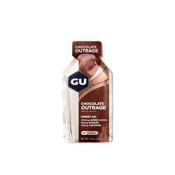GU Chocolate Outrage Energy Gel 50mg Sodium W/Caffeine Ενεργειακό Gel Σοκολάτα 32g