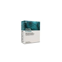 Eviol B-Complex Συμπλήρωμα Συμπλέγματος Βιταμίνης B Για Τη Φυσιολογική Λειτουργία Του Νευρικού Συστήματος 60 κάψουλες
