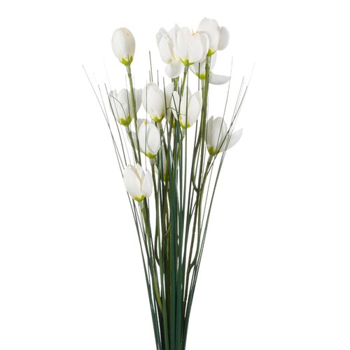 Dekor cvijet bijeli 42cm