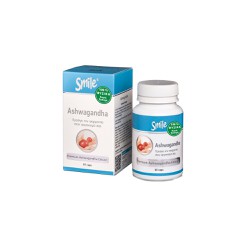 Am Health Smile Ashwagandha Dietary Supplement For Stress 60 Capsules