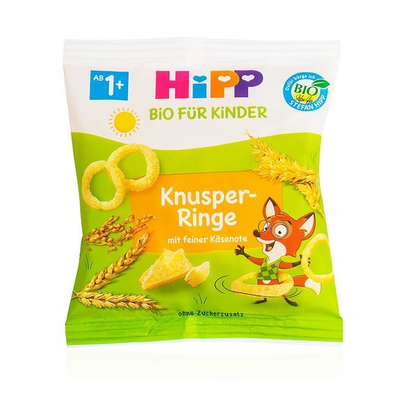 HIPP Bio Kids Crispy Cheese Rings From 1 Year old 25g